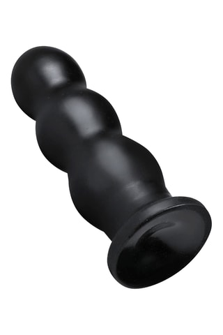 Plug anal nervuré - Noir - 23,8 cm