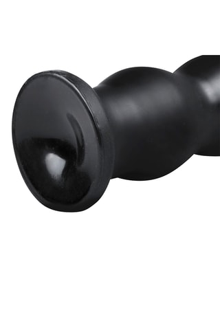 Plug anal nervuré - Noir - 23,8 cm