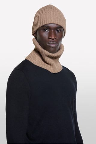 Wollen en Kasjmier Colsjaal - Beige