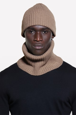 Kasjmier en Wollen Muts - Beige