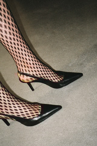 Leren Sandalen met Hak - Zwart