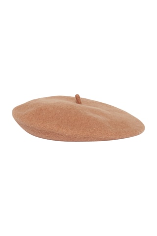 Wollen Baret - Lichtbruin