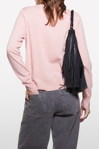 Pull en laine et cachemire - Rose
