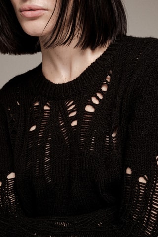 Mohair Trui - Zwart