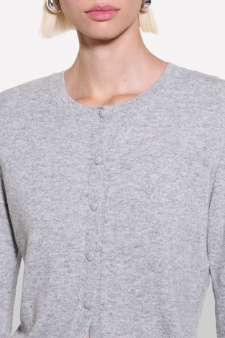 Wollen en Kasjmier Vest - Gemêleerd Grijs