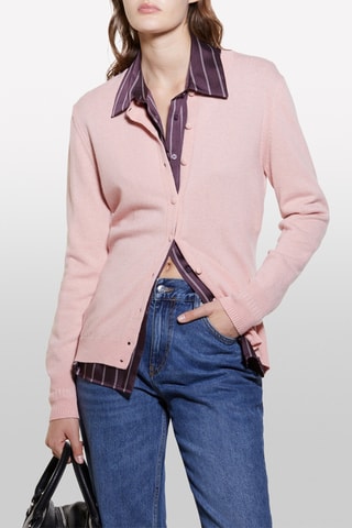 Wollen en Kasjmier Vest - Roze