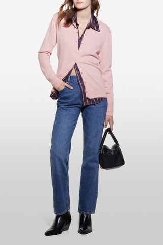 Wollen en Kasjmier Vest - Roze