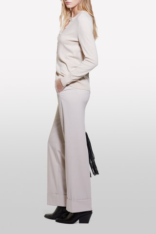 Wollen en Kasjmier Vest - Beige