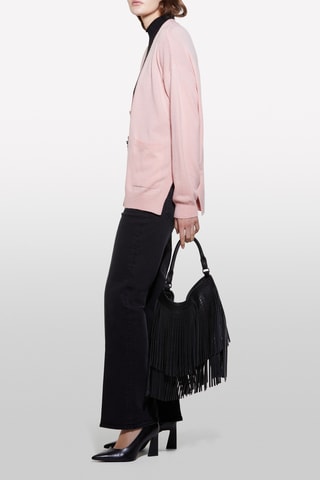 Wollen en Kasjmier Vest - Roze