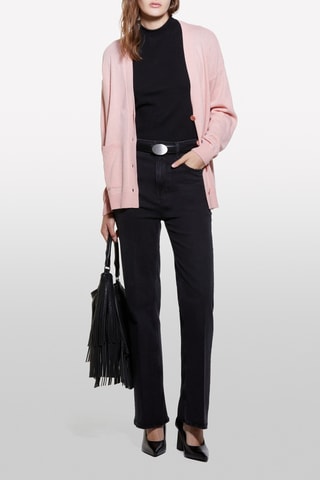 Wollen en Kasjmier Vest - Roze