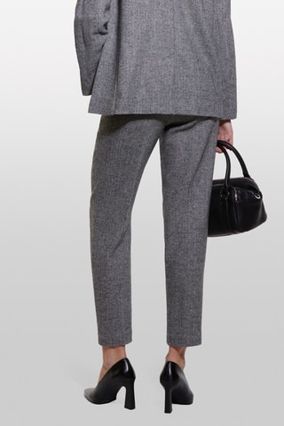 Wollen 7/8 Broek - Gemêleerd Donkergrijs