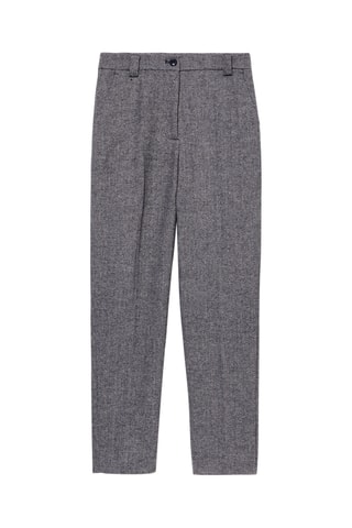 Wollen 7/8 Broek - Gemêleerd Donkergrijs