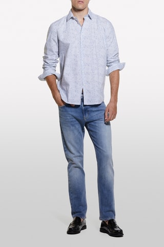 Overhemd - Wit en Blauw