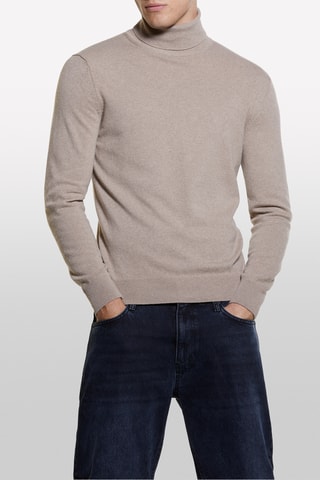 Wollen en Kasjmier Trui - Beige