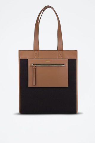 Cabas en cuir Sm Tote Pk - Noir