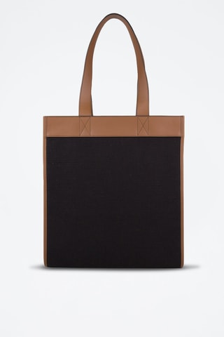Cabas en cuir Sm Tote Pk - Noir