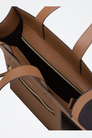 Cabas en cuir Sm Tote Pk - Noir