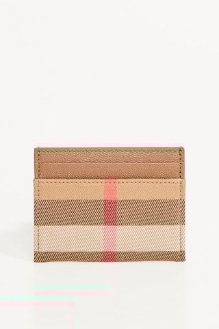 Porte-cartes en cuir Sandom - Beige