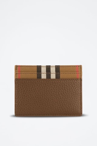 Porte-cartes en cuir Sandon - Marron