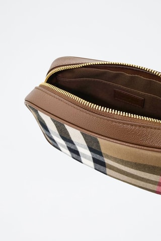 Sac bandoulière en cuir Camera - Marron