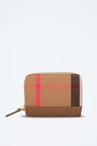 Portefeuille en cuir Ls Mn Zip Around Mx Gbh - Marron