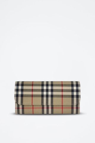 Portefeuille en cuir Halton - Beige