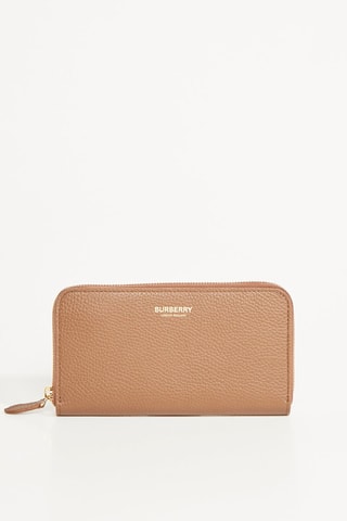 Portefeuille en cuir MN ZIP - Marron