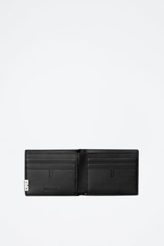 Portefeuille en cuir Bifold - Noir