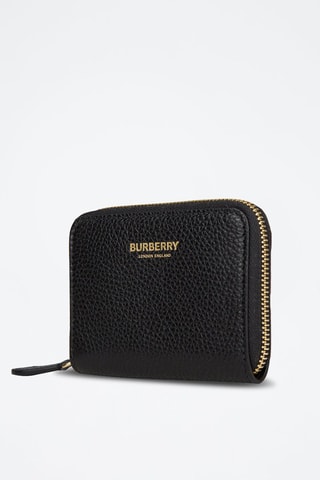 Porte-monnaie en cuir Zip Around Lgl - Noir