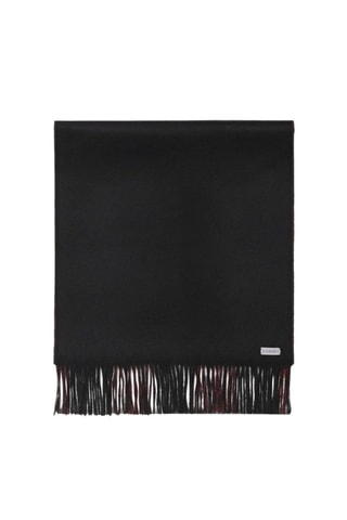Echarpe en cachemire - Noir et rouge