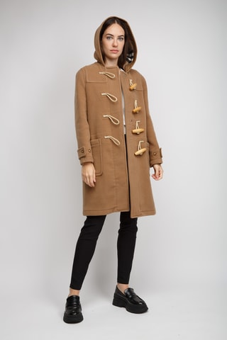 Manteau en laine Belfield Brown - Marron