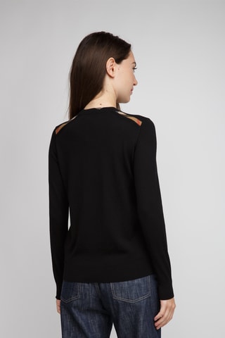 Pull en laine Lea Black - Noir