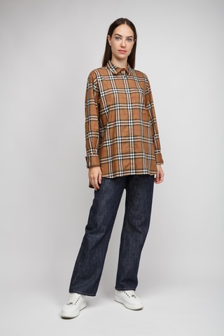 Chemise Ivery Shirt Chk Brown - Marron