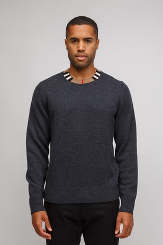 Pull en laine et cachemire Noland Black - Gris