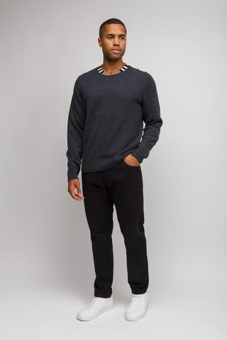 Pull en laine et cachemire Noland Black - Gris