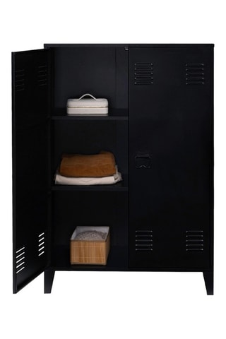 Meuble de rangement 2 portes Storen - Noir