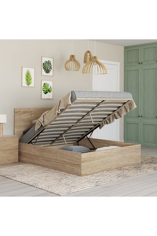 Lit-coffre avec sommier Sicilia - Couchage 140 x 190 cm