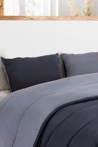 Couette double extra chaude - 4 saisons - microfibres -  200 + 300 g/m² + oreiller(s) moelleux 500 g/m²