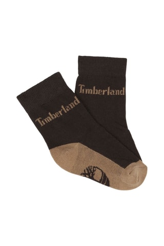 3 paires de chaussettes - Blanc et marron - Timberland