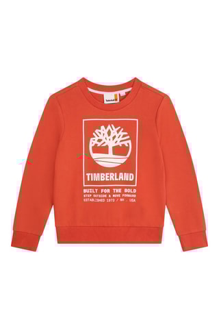 Sweat en coton biologique - Orange - Timberland