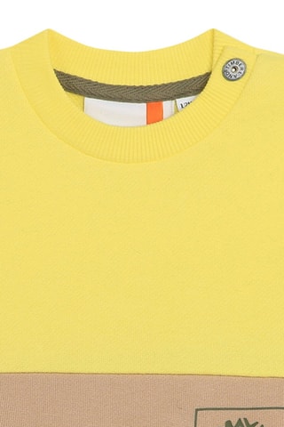 Sweat en coton biologique - Jaune et beige - Timberland