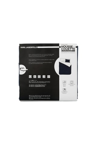 Parure de lit en coton 79 fils/cm² - Bleu marine