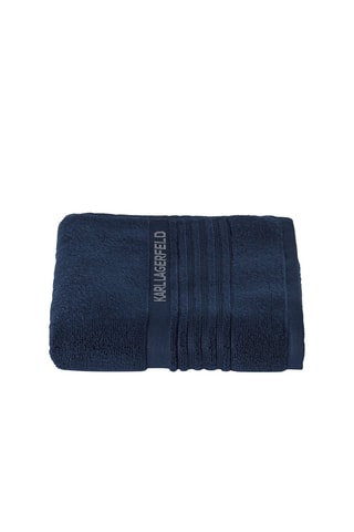 Serviette de toilette - Bleu marine - 50 x 100 cm