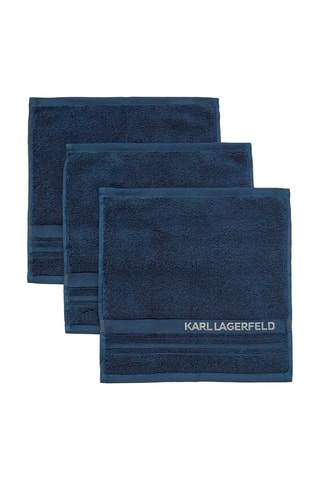 3 serviettes - Bleu marine - 30 x 30 cm