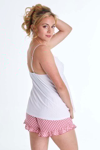 Caraco et short Jolie BB - Blanc et rouge