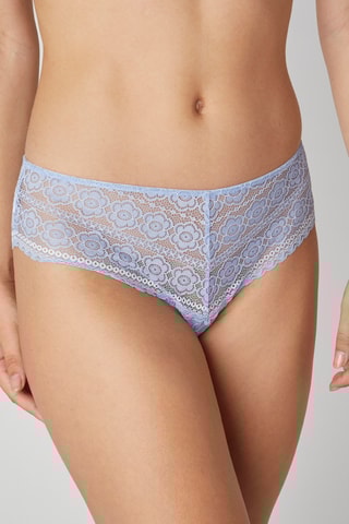 Shorty taille haute Cha-Cha-Cha - Bleu