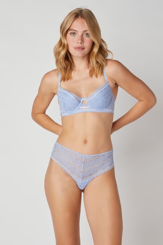 Shorty taille haute Cha-Cha-Cha - Bleu