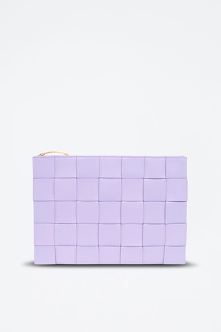 Leren Clutch - Lichtpaars - Bottega Veneta