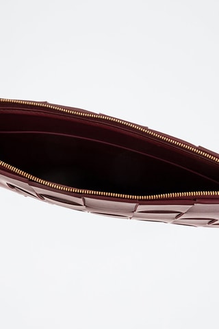 Leren Clutch - Paars - Bottega Veneta