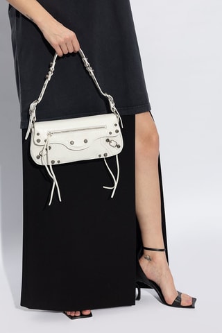 Leren Handtas Le Cagole - Wit - Balenciaga